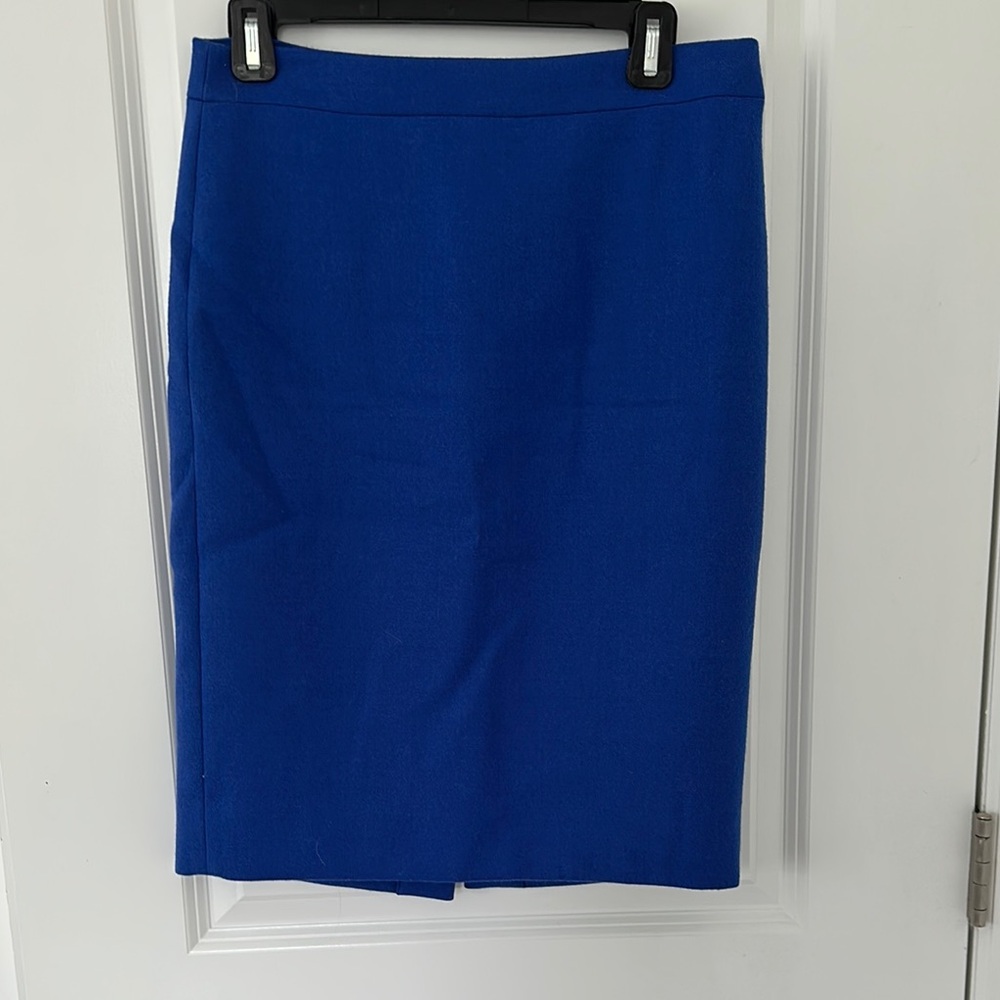 Vibrant Blue Pencil Skirt